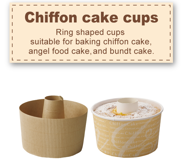 Chiffon cake cups