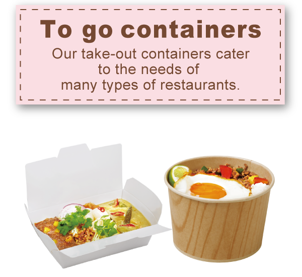 To go containers