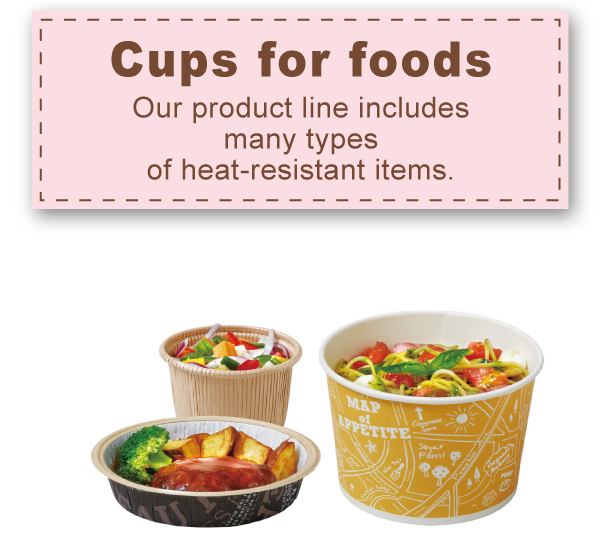 Cups for foods