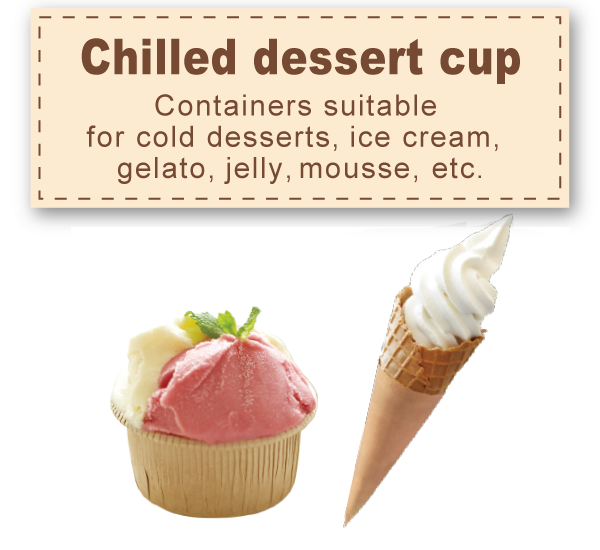 Chilled dessert cup