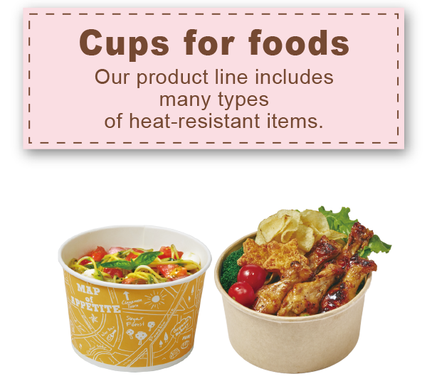Cups for foods